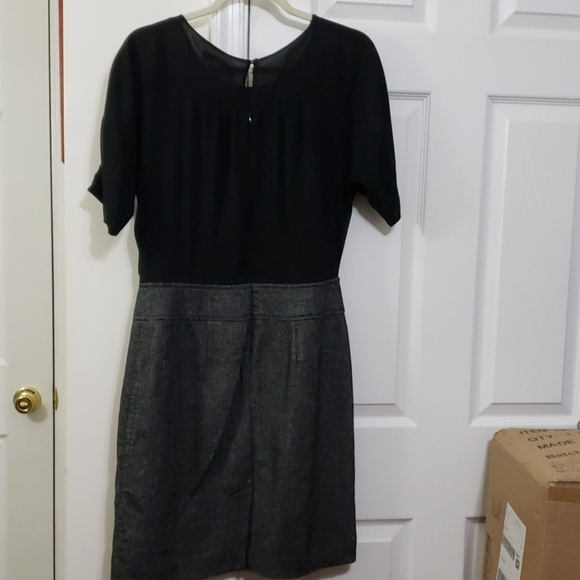 Loft work dress silk top plaid bottom 6 - Picture 6 of 6